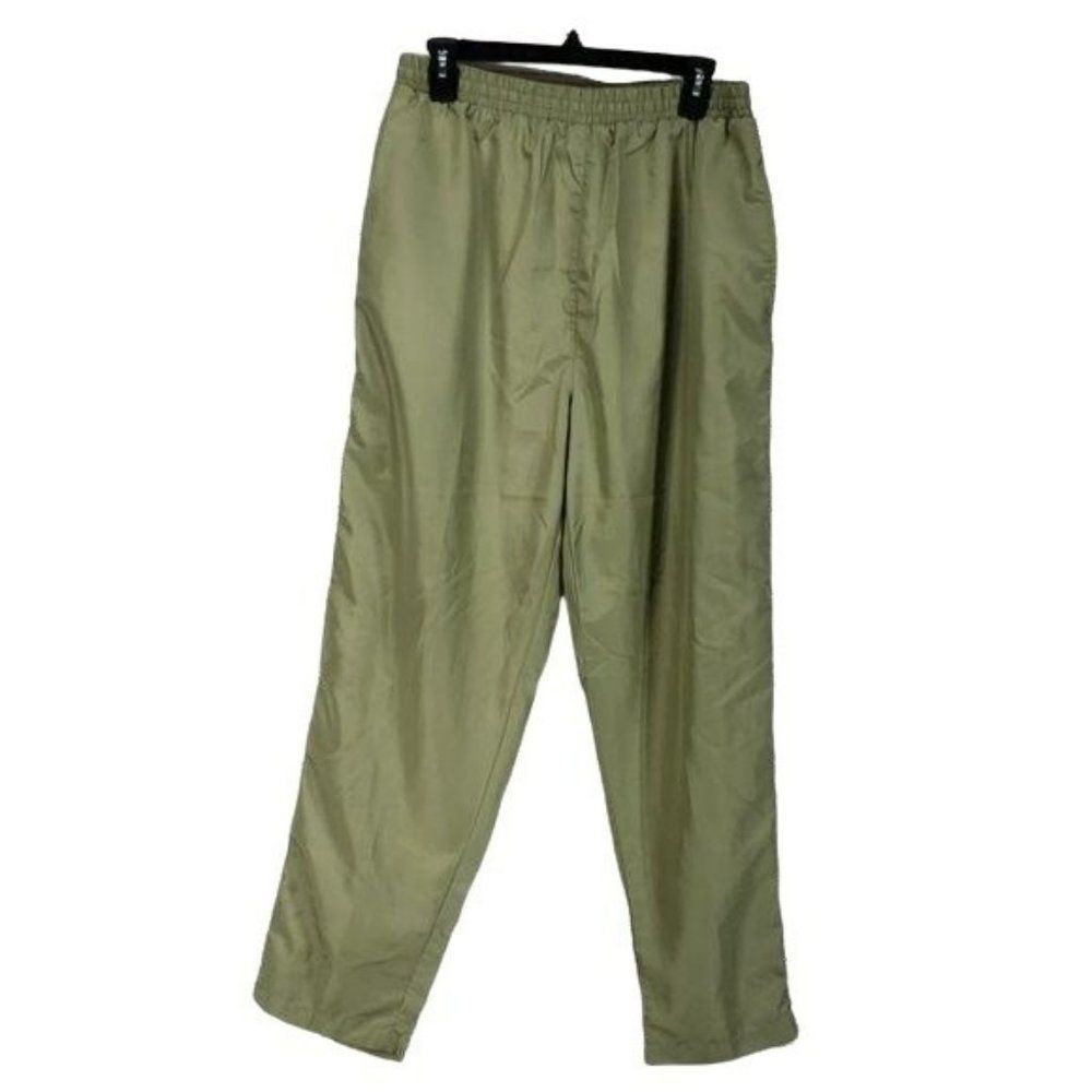 Outbrook Women's Green Track Pants Sweat Pants Athletic Pull-on‎ Size Large